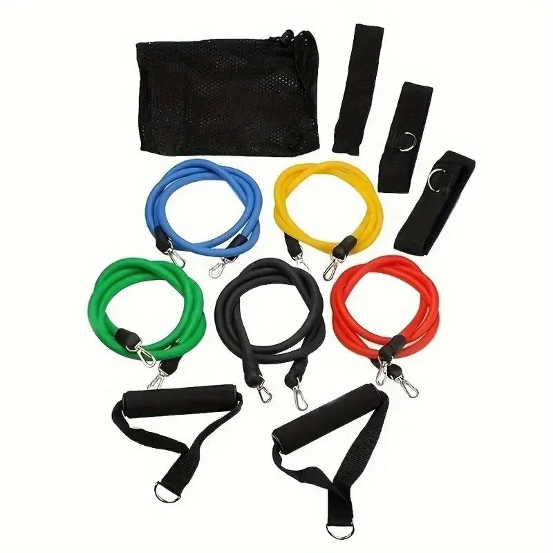 11pcs Resistance Bands Set – Portable Fitness Equipment for Full-Body Workouts