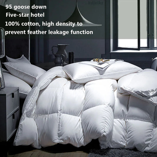 Winter Cotton Goose Down Quilt - Luxurious Comfort for Every Season