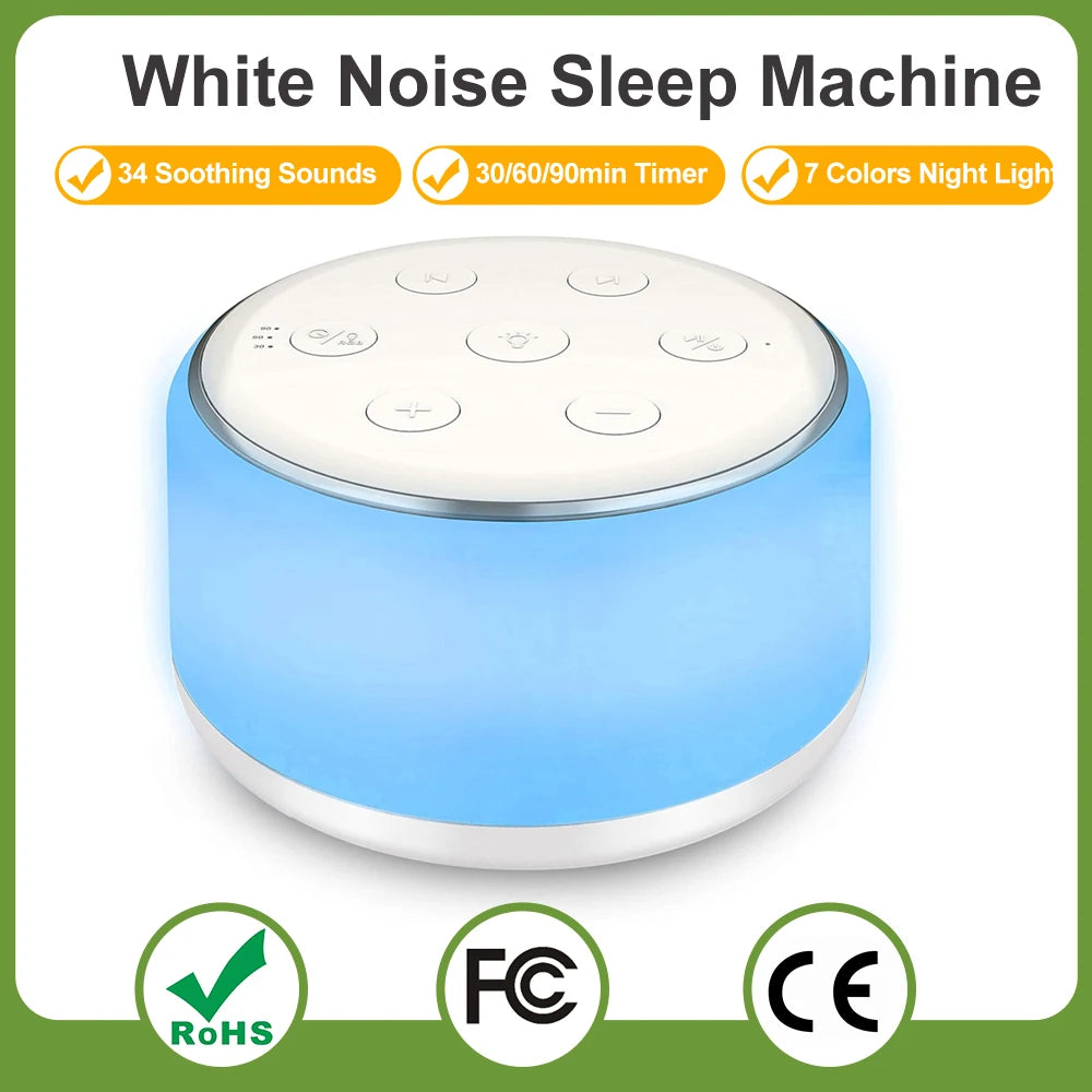 White Noise Machine Desktop For Better Sleep  – Enhanced Sleep & Relaxation Solution