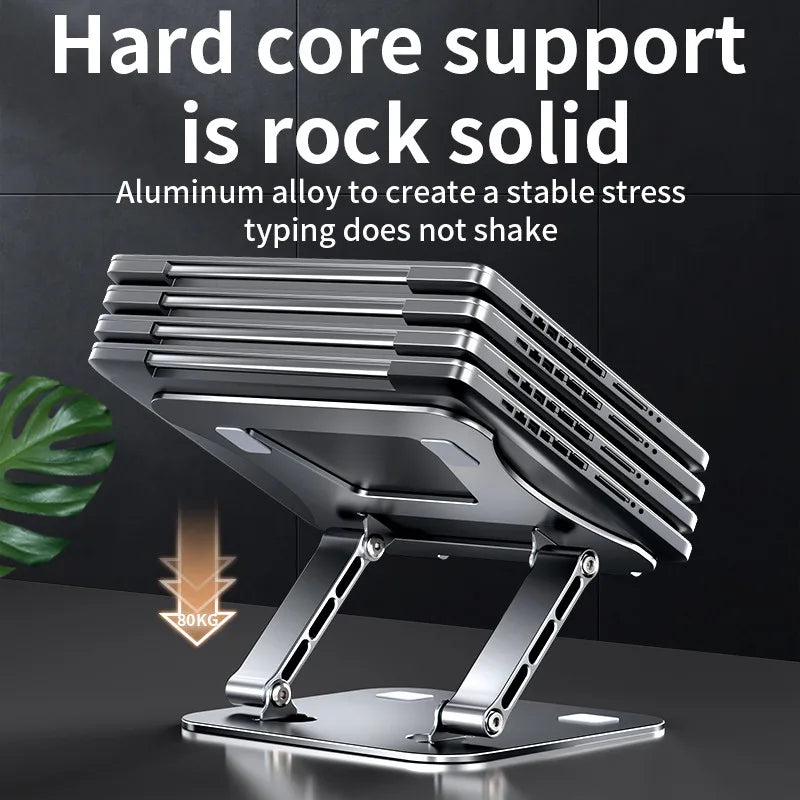 Adjustable Aluminum Alloy Laptop and Tablet Stand