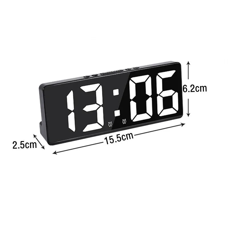 Digital Alarm Clock: clear LED display